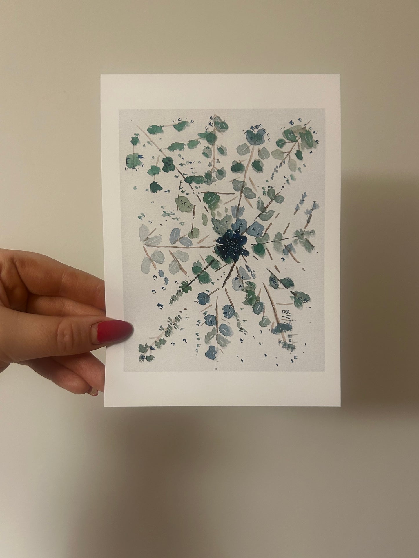 Small Floral Art Print 5”x 7”