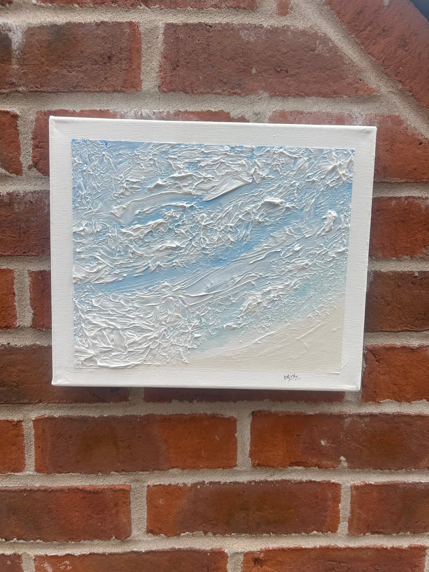Textured Seascape Original Canvas 25x30cm