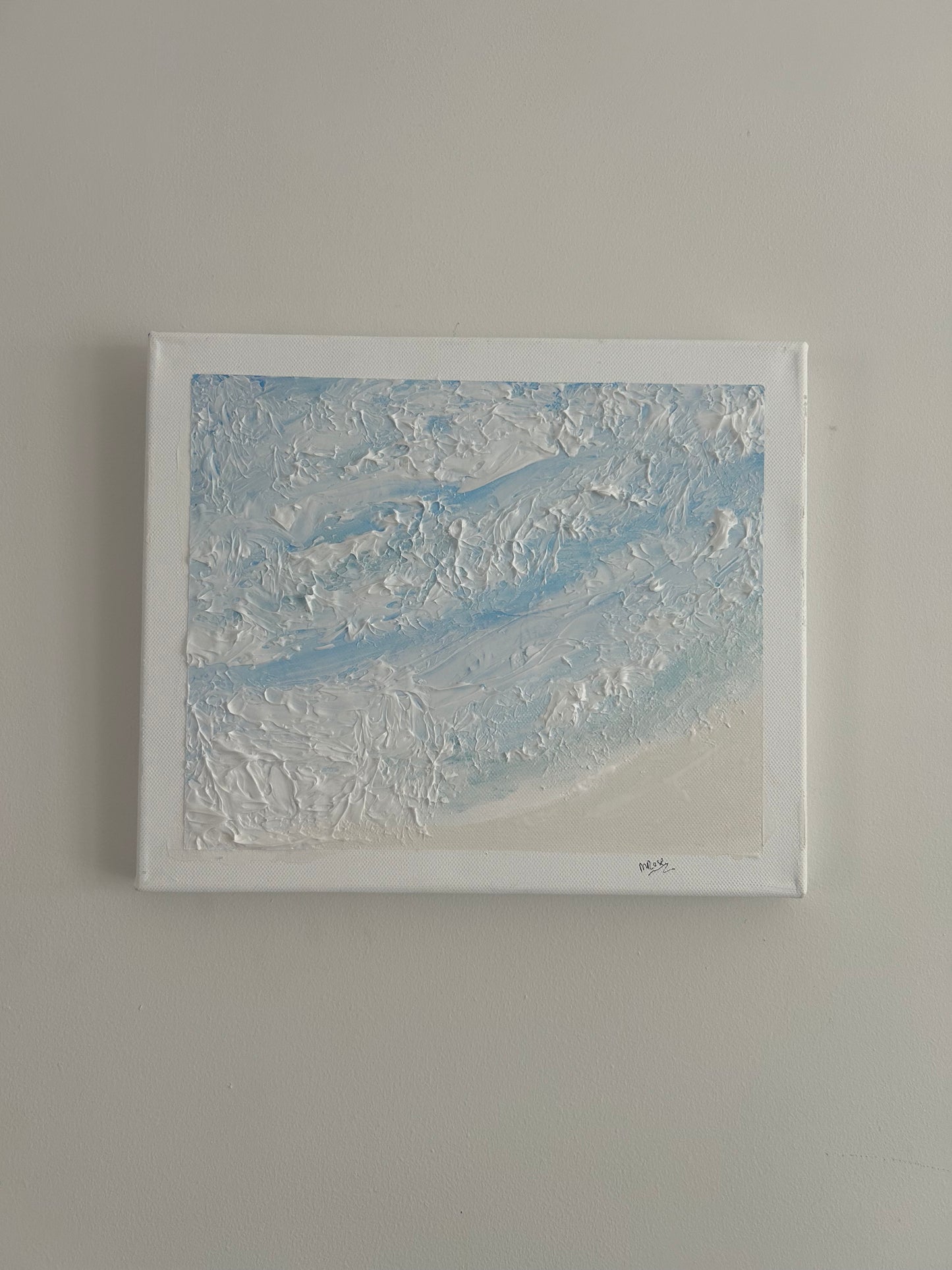 Textured Seascape Original Canvas 25x30cm