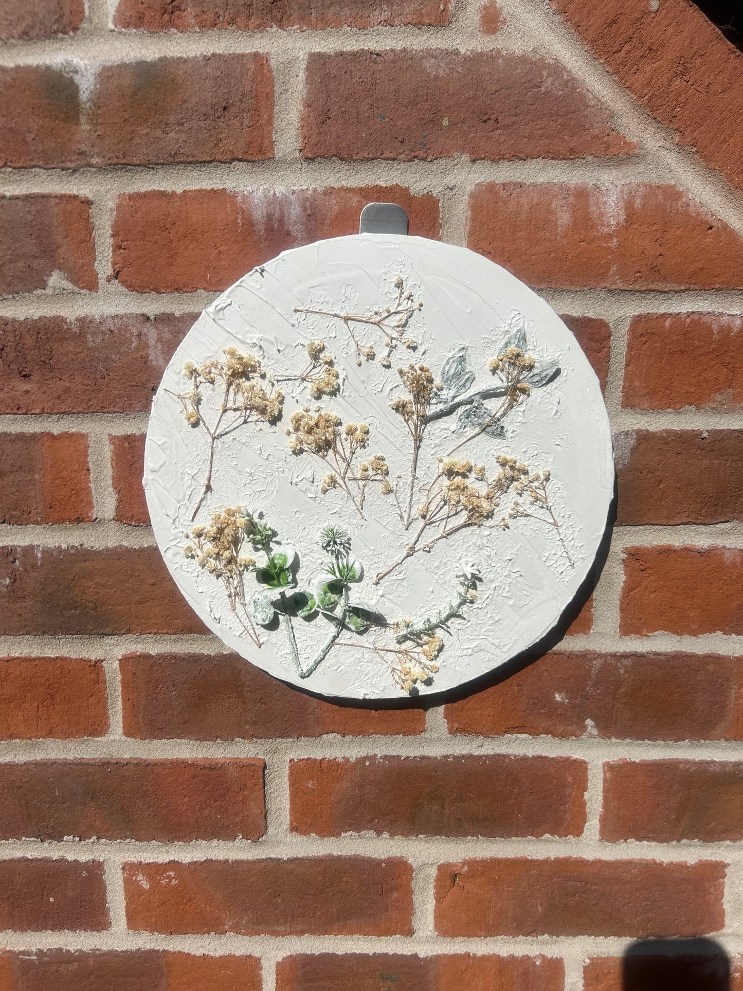 Original Oval 30x30cm Floral Art Canvas