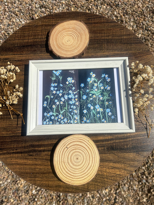 5’ x 7’ Floral Art Print (Frame Included)