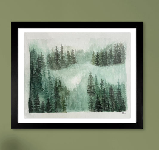 A4 Original Watercolour Art Print (Frame Included)