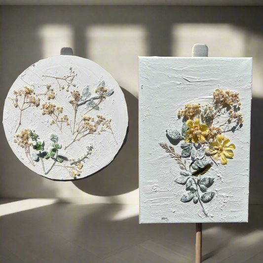 Floral Original Canvas Duo