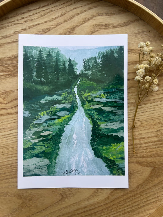 5” x 7” Print Landscape Painting