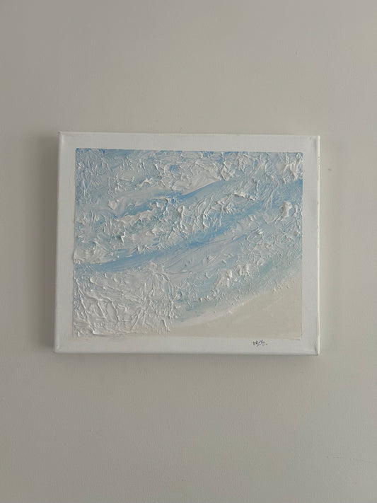 Textured Seascape Original Canvas 25x30cm