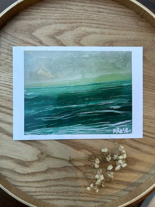 Seascape art print 5” x 7”